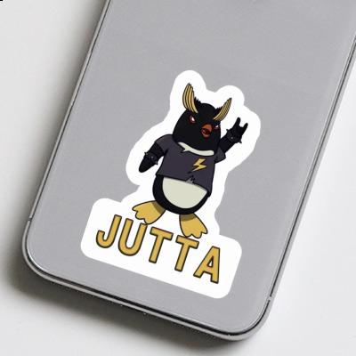 Rocking Penguin Sticker Jutta Laptop Image