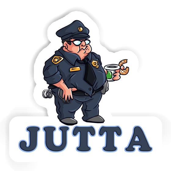 Sticker Jutta Police Officer Notebook Image