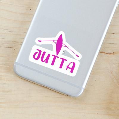 Jutta Sticker Ruderboot Laptop Image