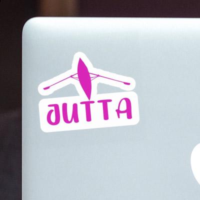 Jutta Sticker Ruderboot Laptop Image