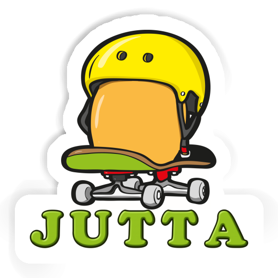 Sticker Skater Jutta Notebook Image