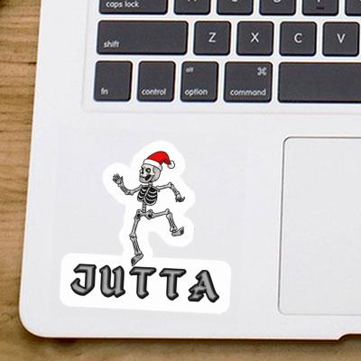 Weihnachts-Skelett Sticker Jutta Notebook Image