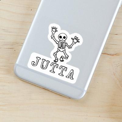 Sticker Skelett Jutta Notebook Image