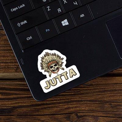 Totenkopf Sticker Jutta Laptop Image