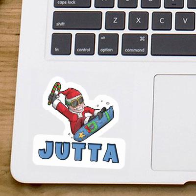 Weihnachts-Snowboarder Aufkleber Jutta Gift package Image