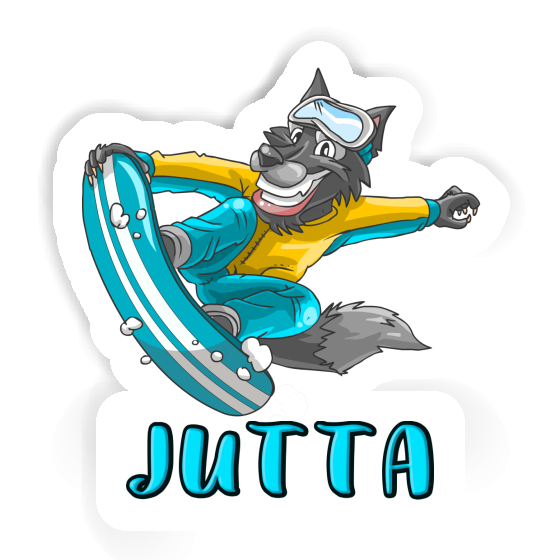 Snowboarder Sticker Jutta Image