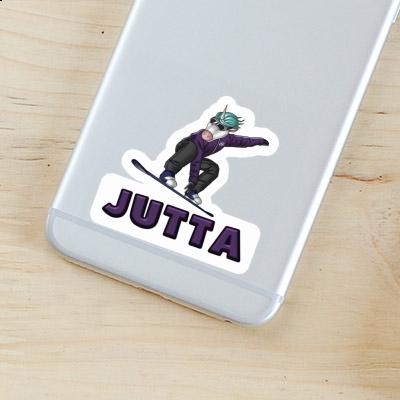 Snowboarder Sticker Jutta Notebook Image