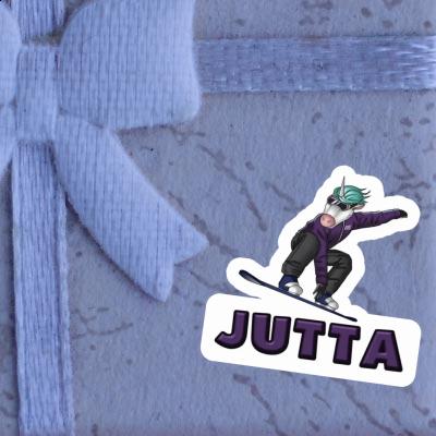 Snowboarderin Sticker Jutta Image