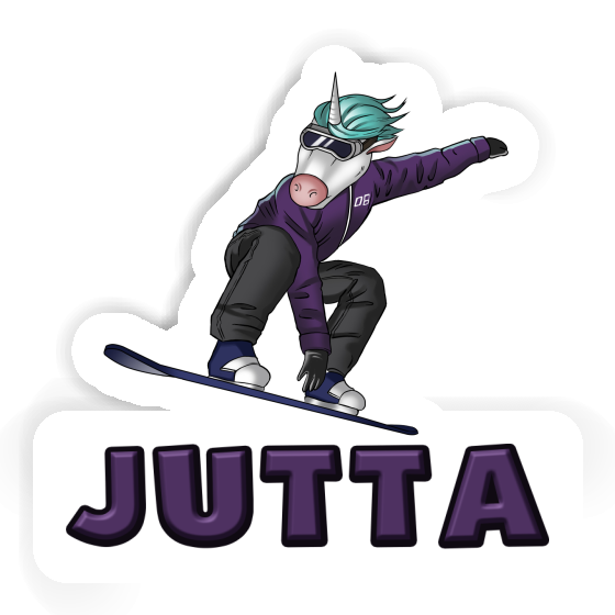 Snowboarder Sticker Jutta Laptop Image