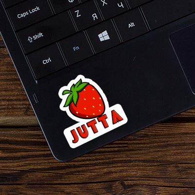 Sticker Erdbeere Jutta Notebook Image