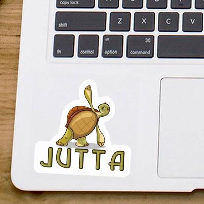 Jutta Sticker Yoga Turtle Image