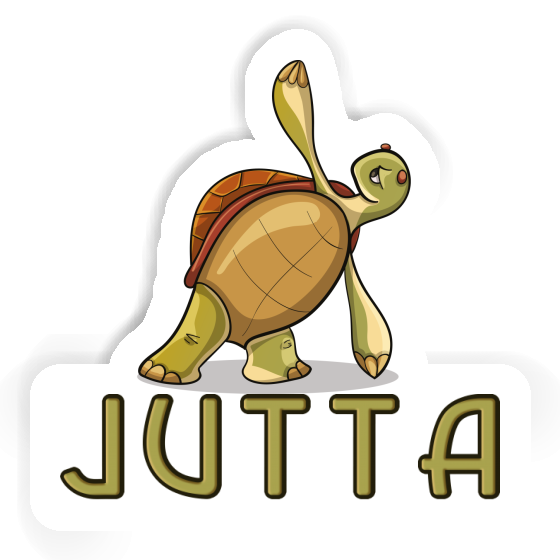 Autocollant Jutta Tortue yoga Image