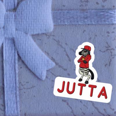 Jutta Sticker Zebra Laptop Image