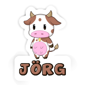 Vache Autocollant Jörg Image