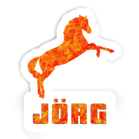Jörg Autocollant Cheval Image