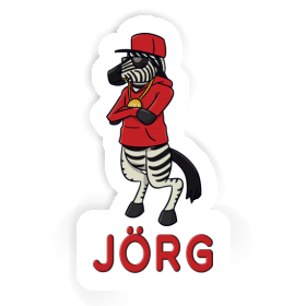 Jörg Autocollant Zèbre Image