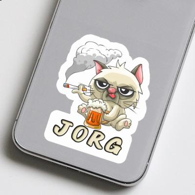 Sticker Bad Cat Jörg Notebook Sticker Bad Cat Jörg Gift package Image