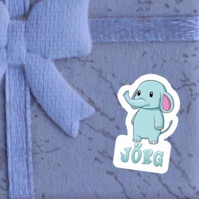 Elephant Sticker Jorg Notebook Image