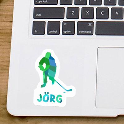 Autocollant Jörg Joueur de hockey Notebook Autocollant Jörg Joueur de hockey Gift package Image