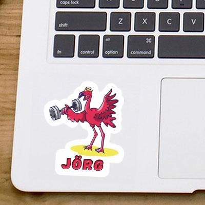 Sticker Gewichtheber Jörg Laptop Image