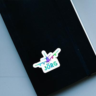 Flugzeug Aufkleber Jörg Notebook Image
