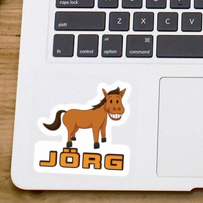 Autocollant Jörg Cheval sourire Laptop Autocollant Jörg Cheval sourire Laptop Image