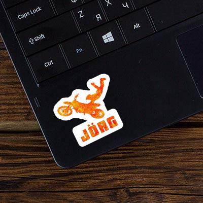 Autocollant Motocrossiste Jörg Laptop Image