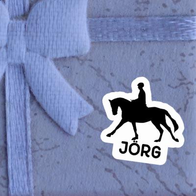 Aufkleber Reiterin Jörg Image
