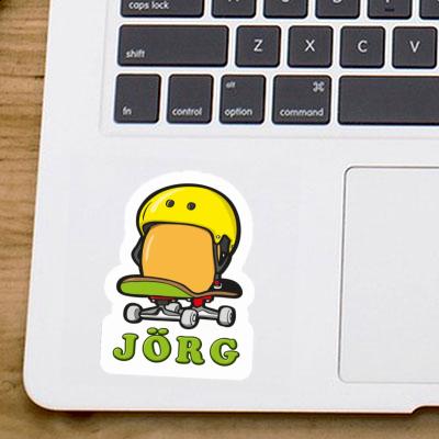 Jörg Sticker Skateboard Egg Laptop Image