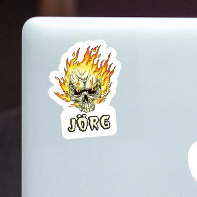Jörg Aufkleber Totenkopf Image