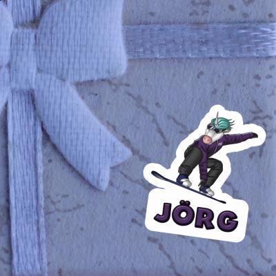 Snowboarder Sticker Jorg Image