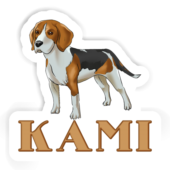 Sticker Kami Beagle Hund Gift package Image
