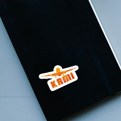 Sticker Kami Flugzeug Notebook Image