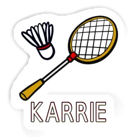 Badmintonschläger Aufkleber Karrie Image