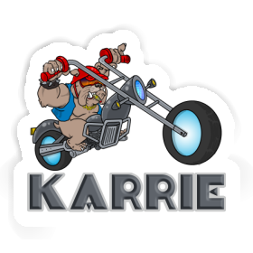 Biker Aufkleber Karrie Image