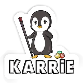 Sticker Karrie Billiards Player Image