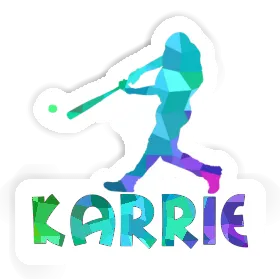 Aufkleber Baseballspieler Karrie Image