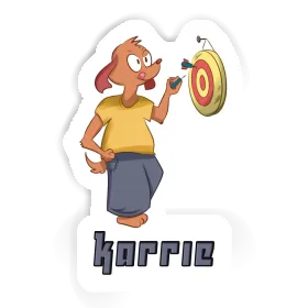 Sticker Karrie Darts Player Image