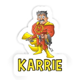 Sticker Karrie Electrician Image