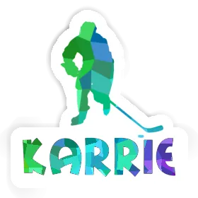 Karrie Sticker Hockey Player Image