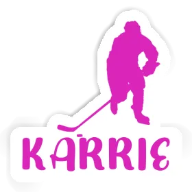 Karrie Sticker Hockey Player Image