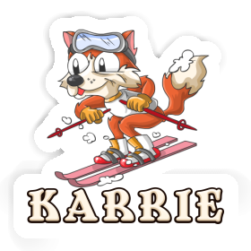 Skifahrer Sticker Karrie Image