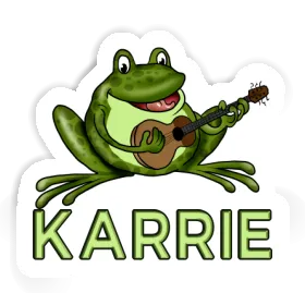 Grenouille à guitare Autocollant Karrie Image