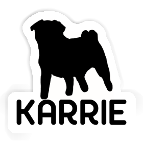 Karrie Aufkleber Mops Image