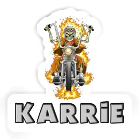 Sticker Karrie Motorbike Rider Image