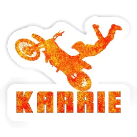 Aufkleber Motocross-Fahrer Karrie Image