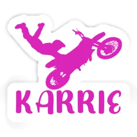 Karrie Autocollant Motocrossiste Image