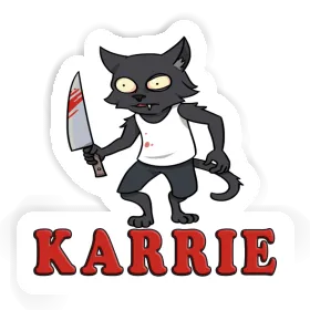 Sticker Karrie Psycho Cat Image