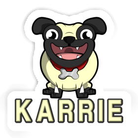 Mops Aufkleber Karrie Image