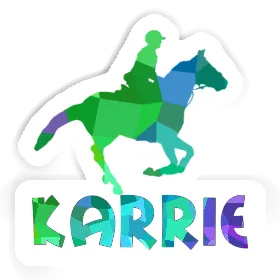 Karrie Sticker Horse Rider Image